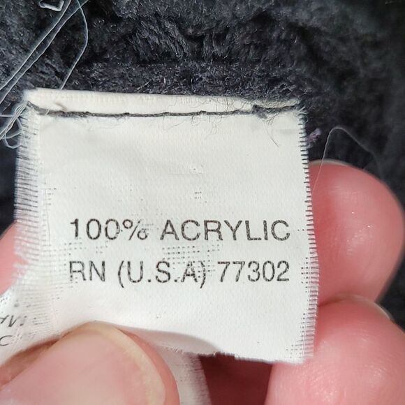 🔥Zara Black Textured Knit 3/4 Sleeve Sweater w/Poof Sleeves Small - Picture 8 of 8